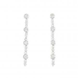 K18WG ダイヤモンド ピアス 0.40CT