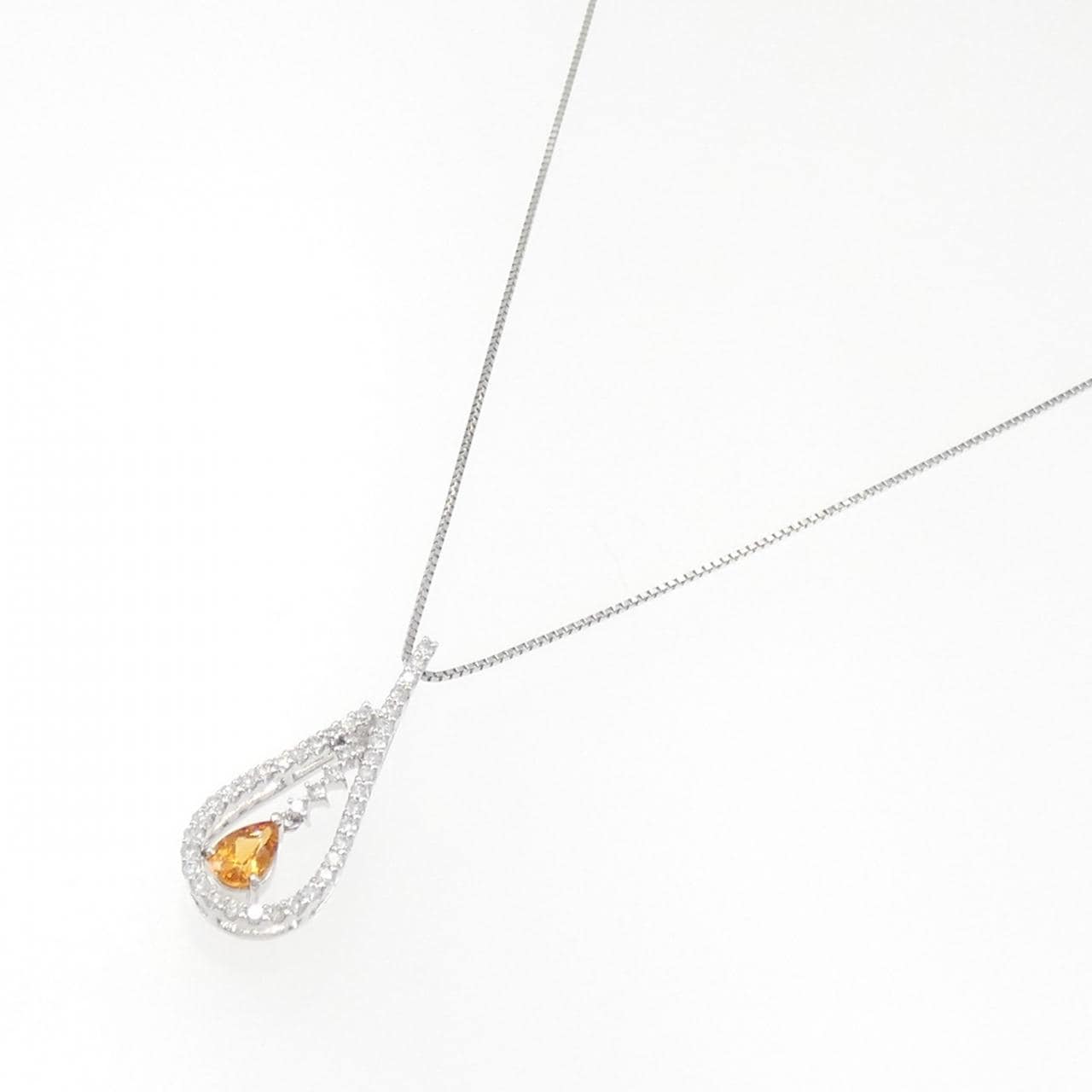 PT ガーネット ネックレス 0.49CT