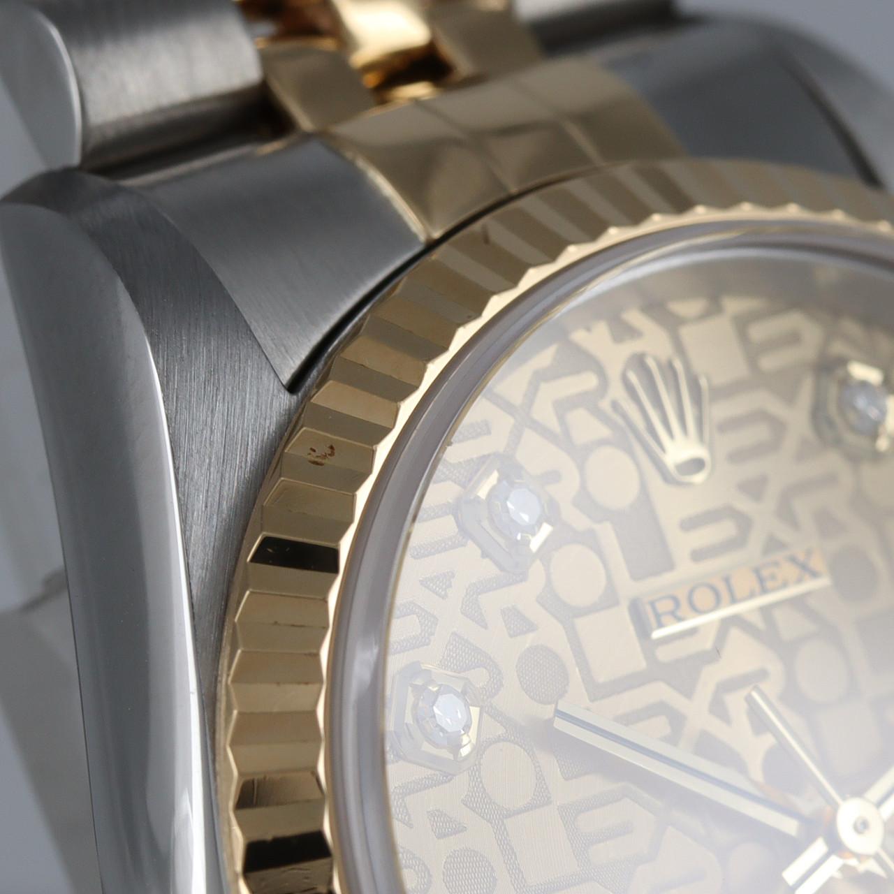 ロレックス デイトジャスト 16233G SSxYG 自動巻 K番