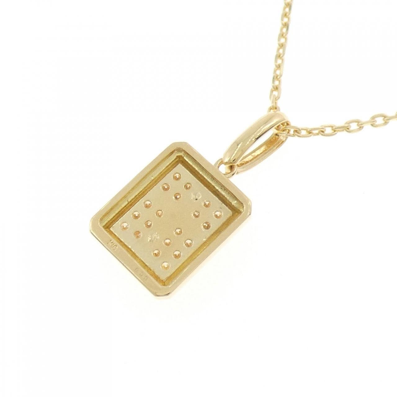 K18YG クロス ダイヤモンド ネックレス 0.33CT