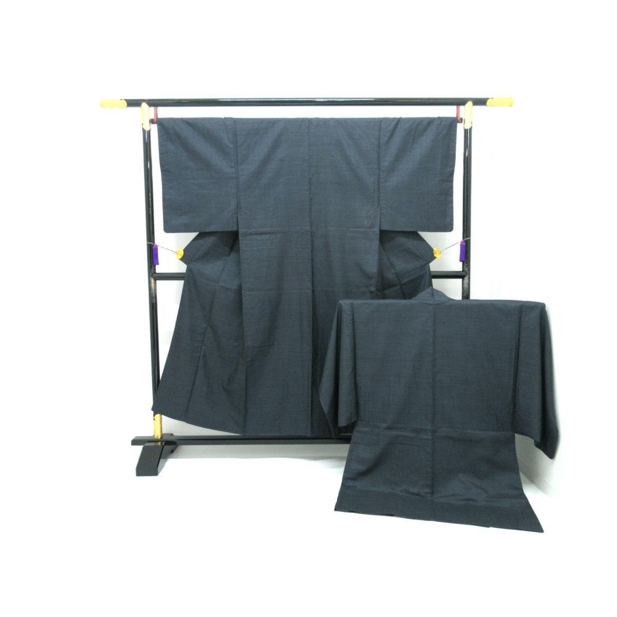 男物　１００山　きもの羽織２点セット【大島紬】