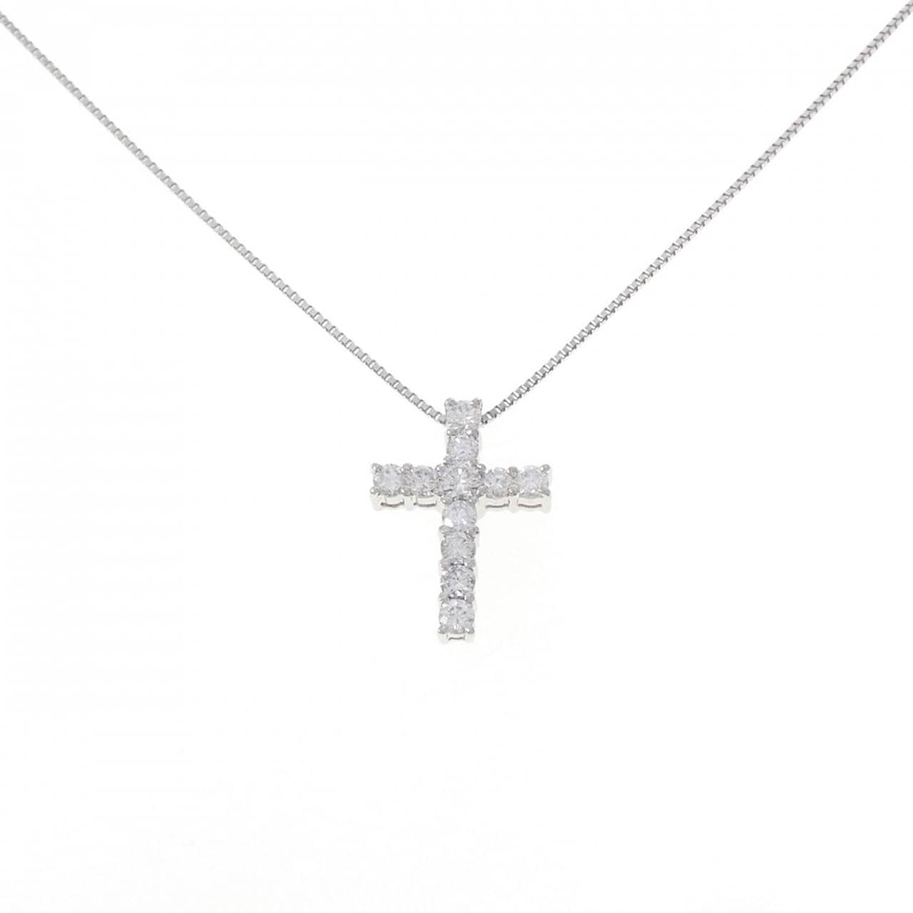 PT850 クロス ダイヤモンド ネックレス 0.50CT