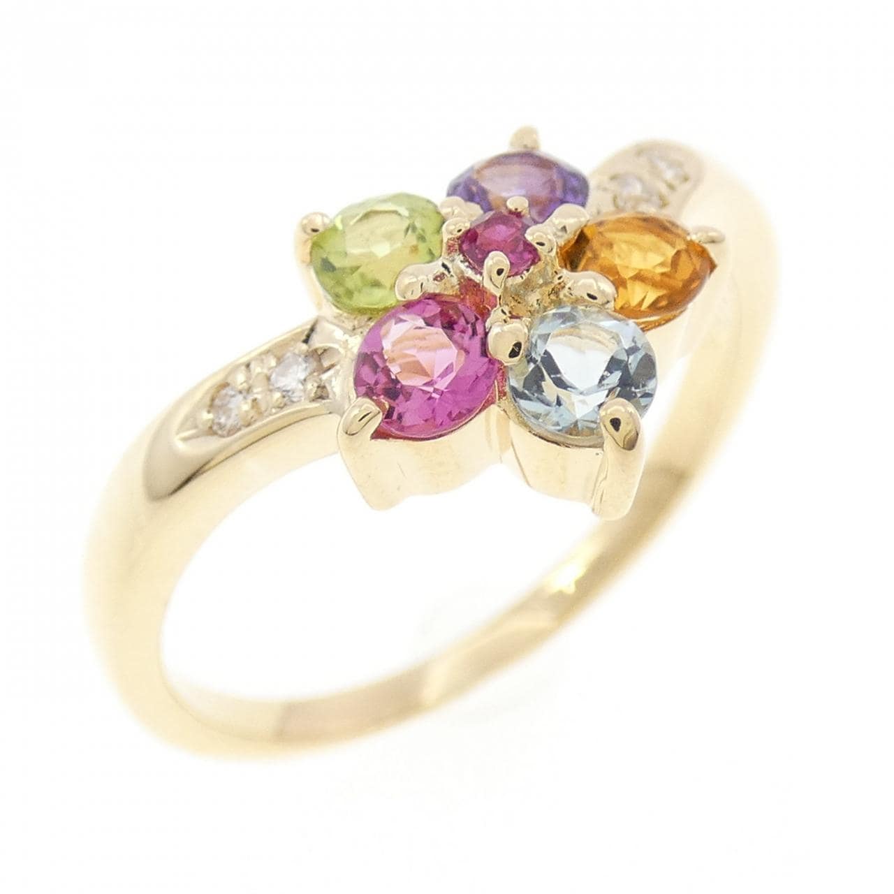 Tasaki colored stone ring