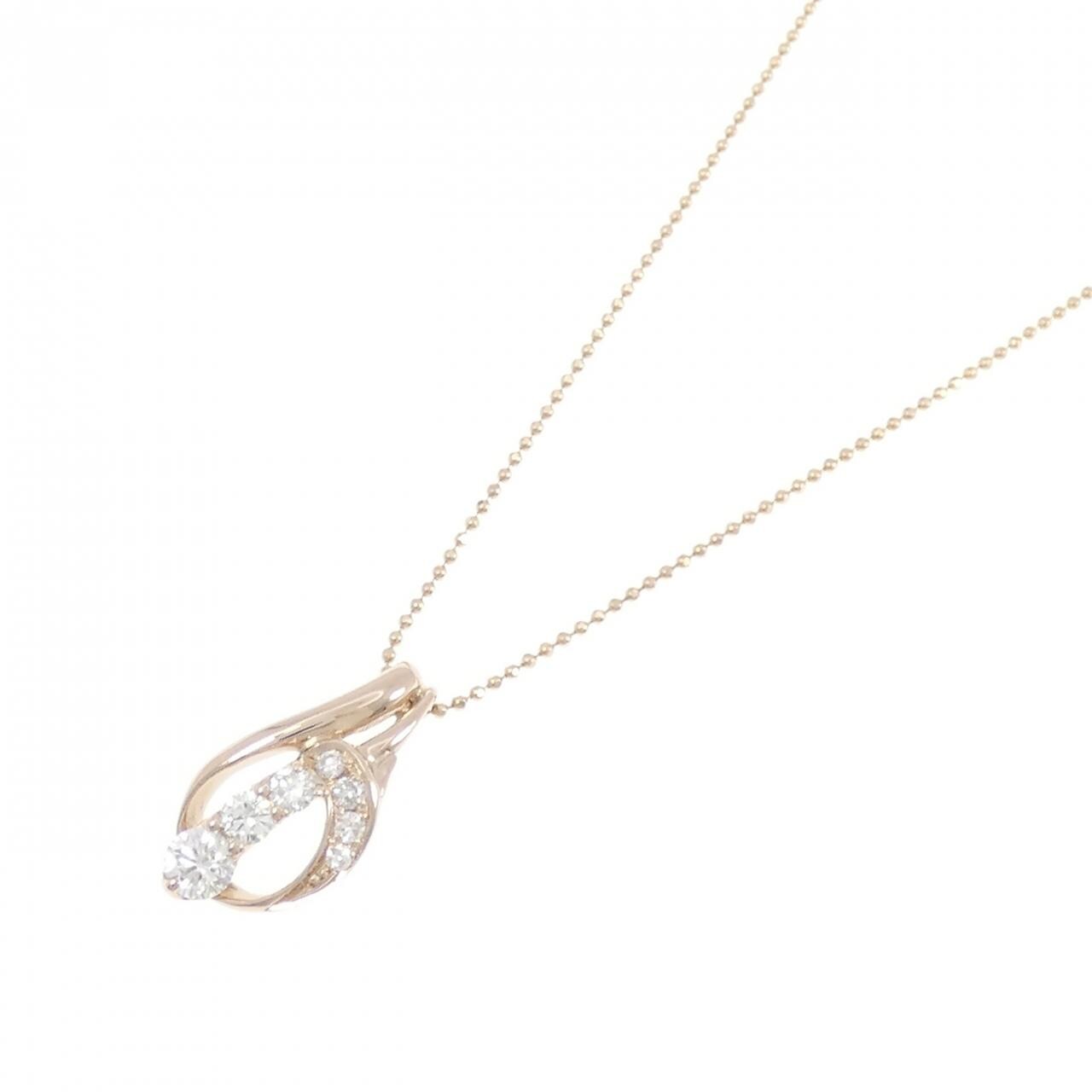 K18PG ダイヤモンド ネックレス 0.45CT