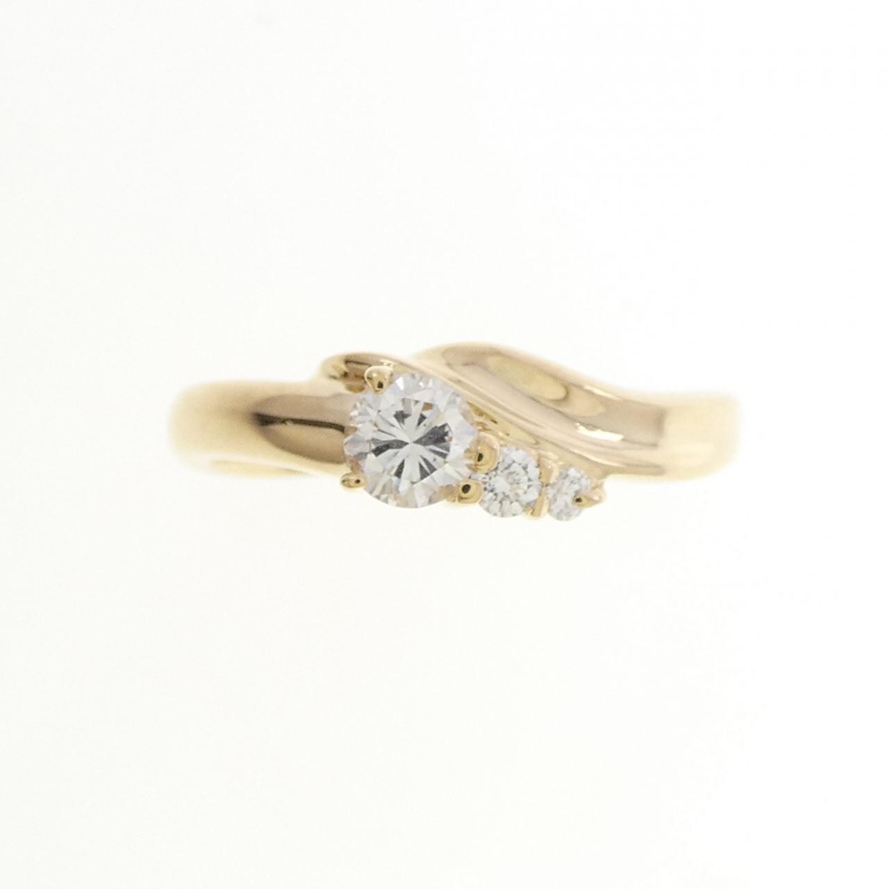 K18YG ダイヤモンド リング 0.20CT