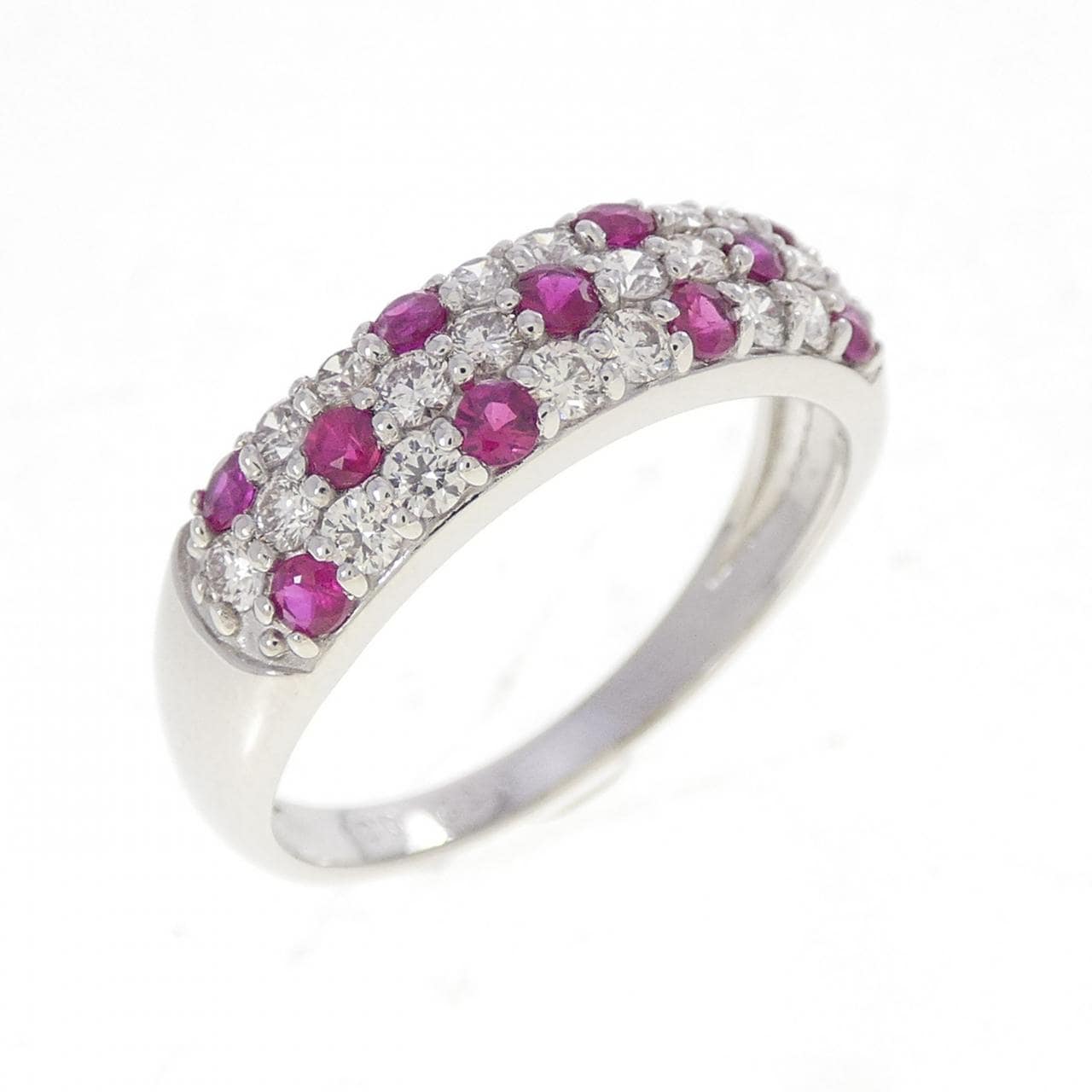 PT900 パヴェ ルビー リング 0.32CT
