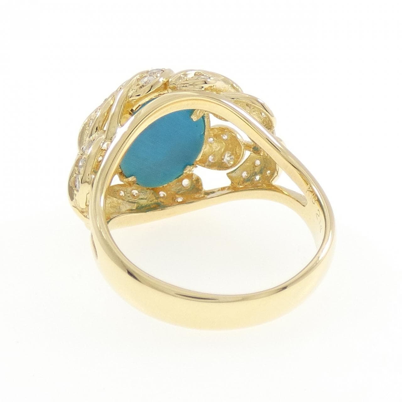 K18YG ターコイズ リング 2.14CT