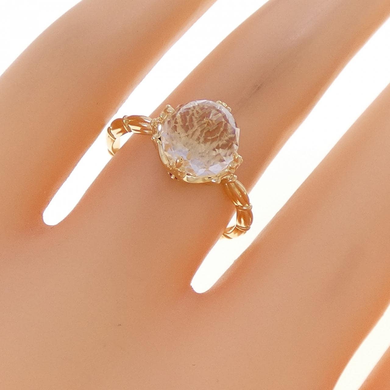 K18YG クオーツ リング