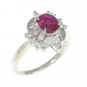 PT900 ルビー リング 0.66CT