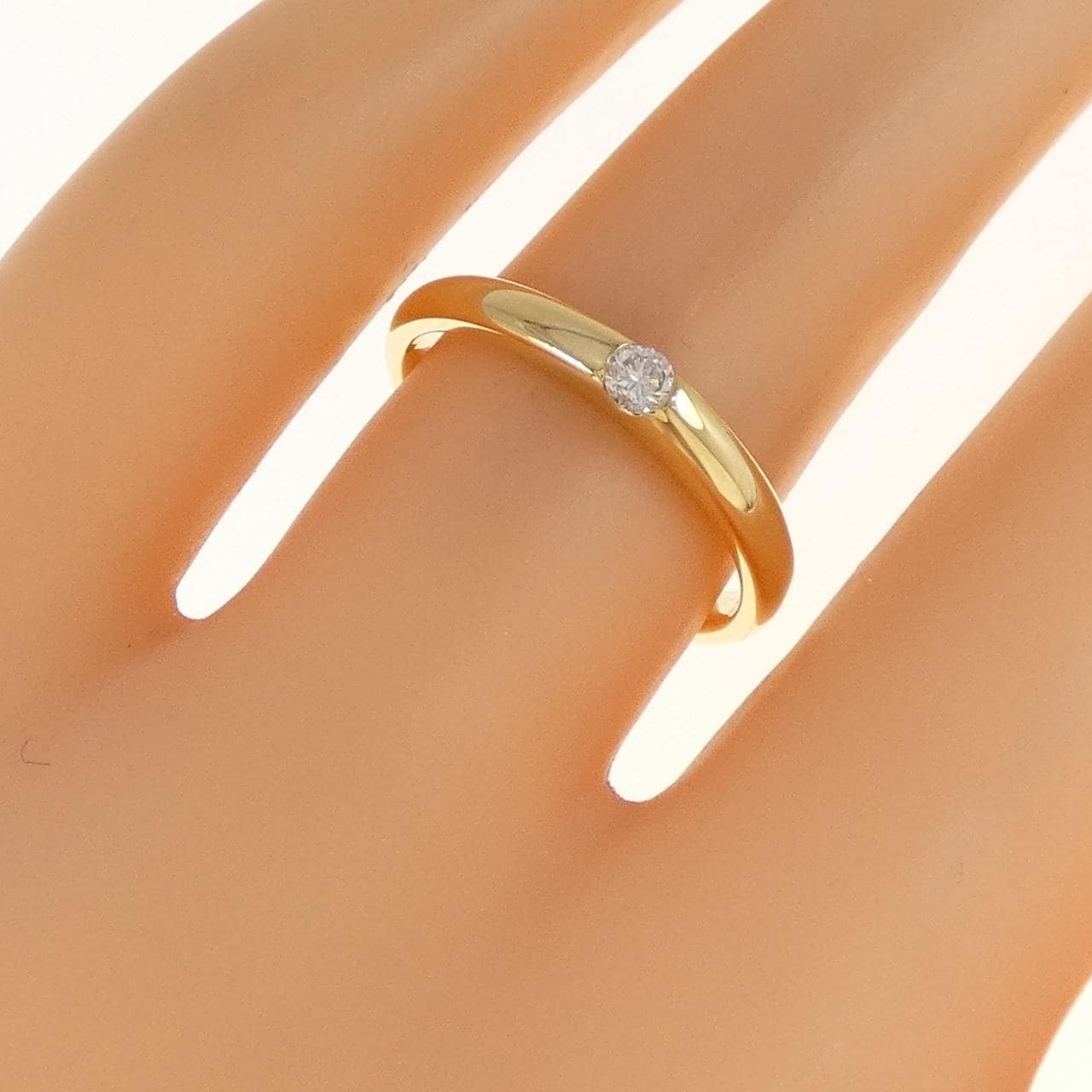 K18YG ダイヤモンド リング 0.07CT