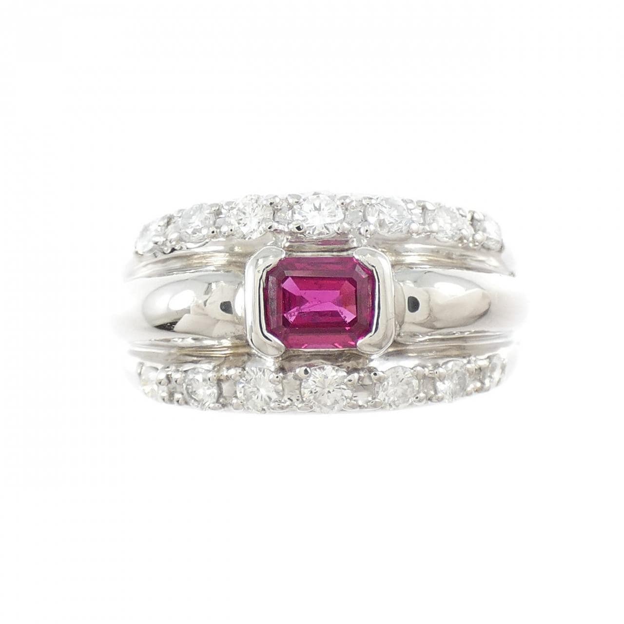 PT900 ルビー リング 0.48CT