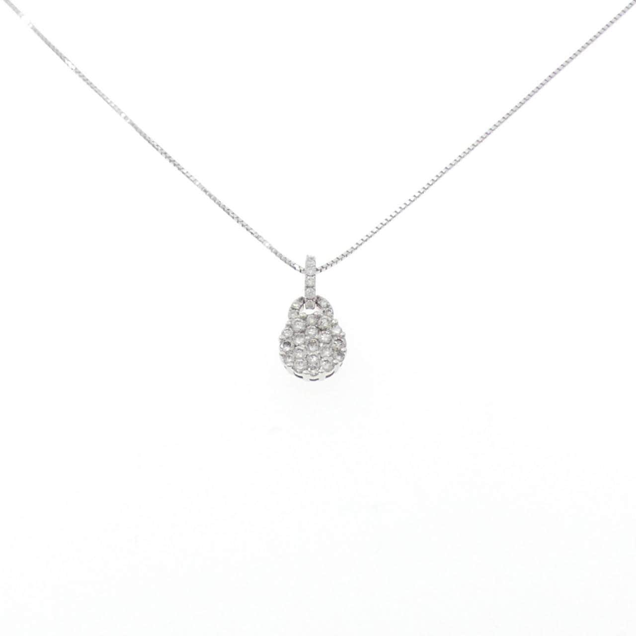 K18WG ダイヤモンド ネックレス 0.50CT