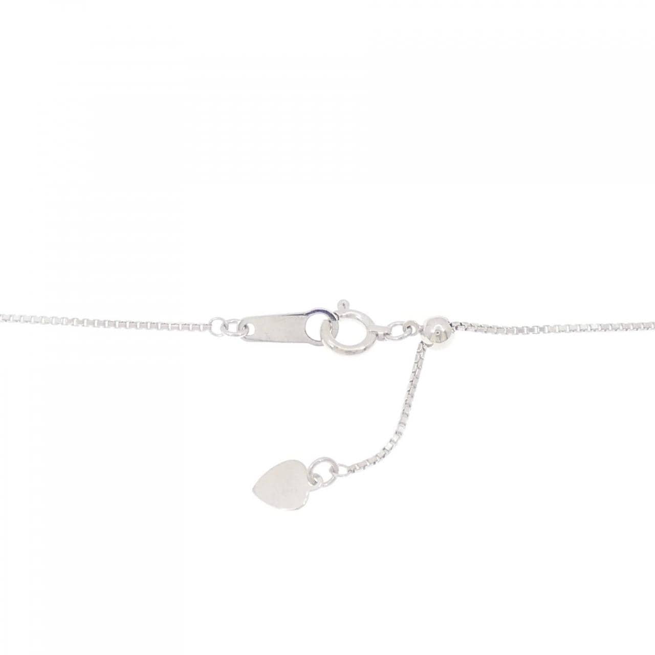 K18WG クロス ダイヤモンド ネックレス 1.01CT