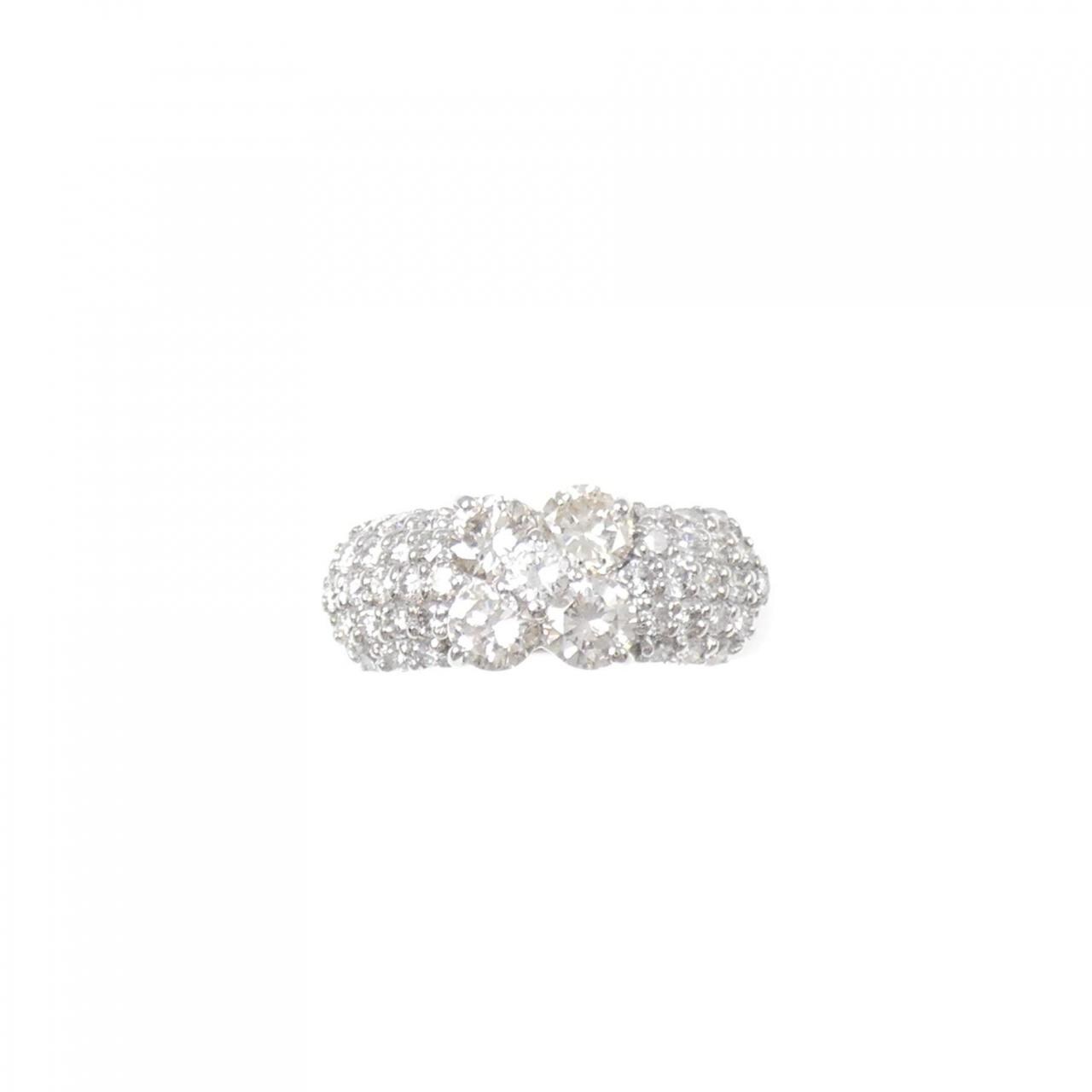 PT900 フラワー ダイヤモンド リング 1.23CT