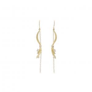 K18YG ダイヤモンド ピアス 0.14CT