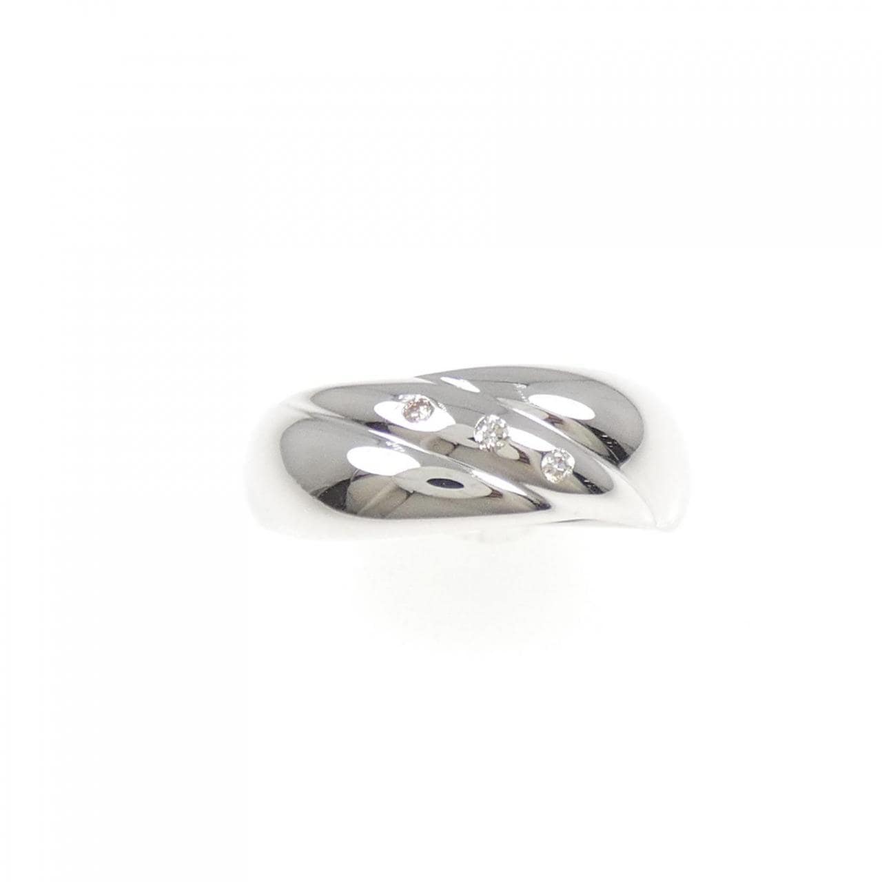 K10WG ダイヤモンド リング 0.03CT