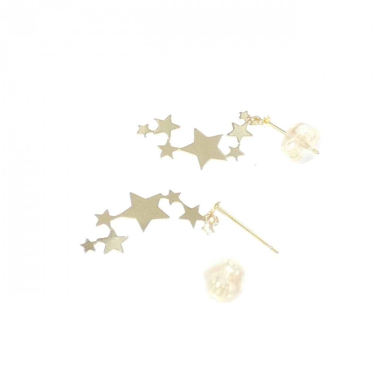 [BRAND NEW] K18YG star earrings