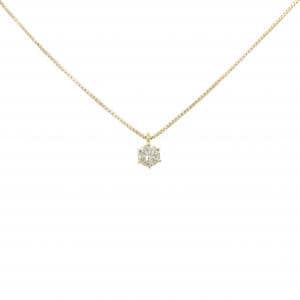 K18YG ソリティア ダイヤモンド ネックレス 0.15CT