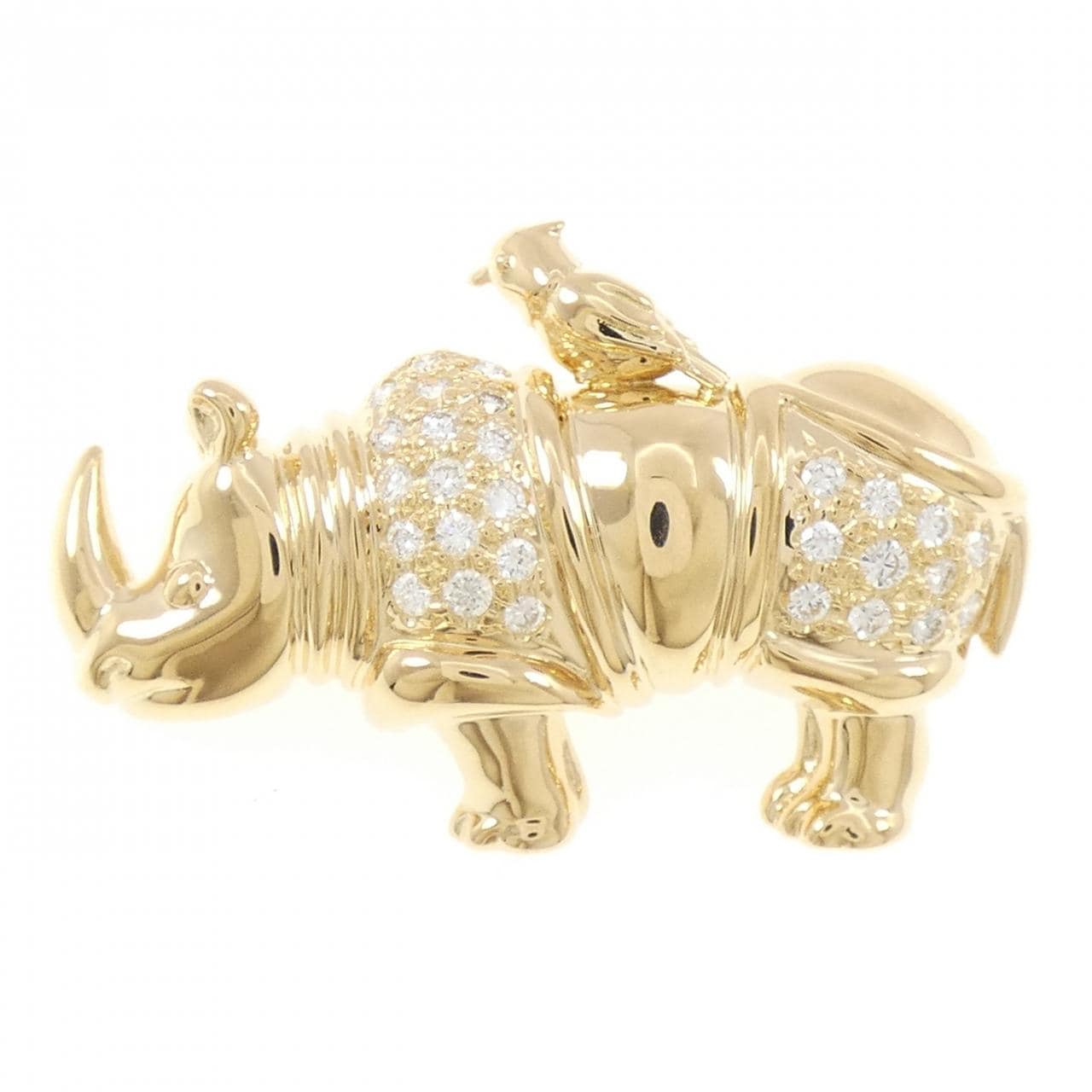 タサキ ダイヤモンド ブローチ 0.32CT