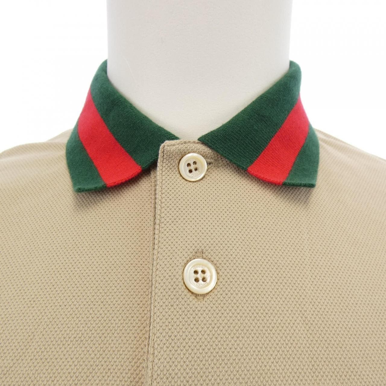 グッチ GUCCI ウェブ ストライプ カラー(襟)付き コットンピケ ポロシャツ 701735 XJELJ ポロシャツ