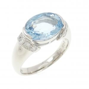 PT900 アクアマリン リング 2.23CT