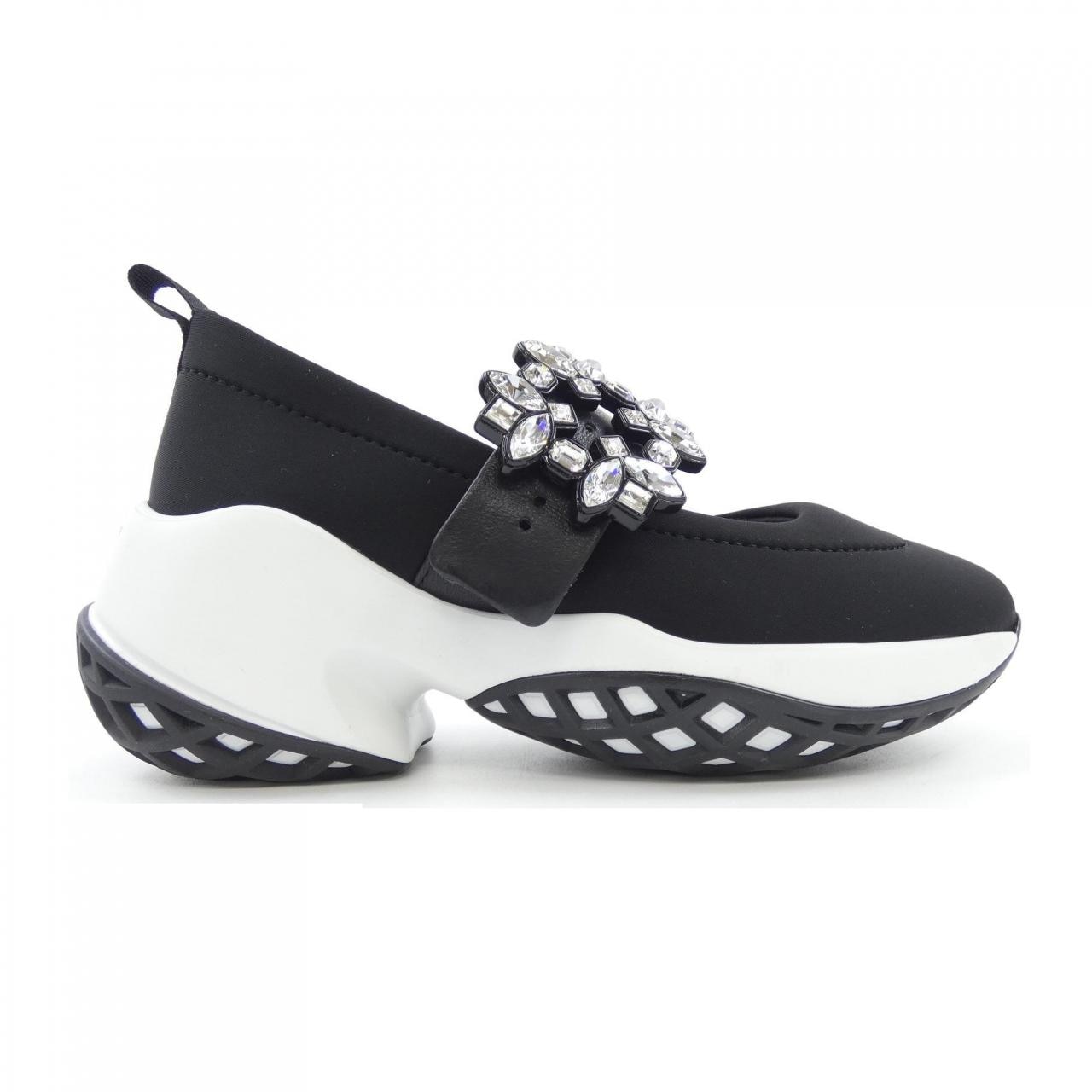 ロジェヴィヴィエ ROGER VIVIER ストラスバックル ヴィヴィ ラン バレリーナ スニーカー