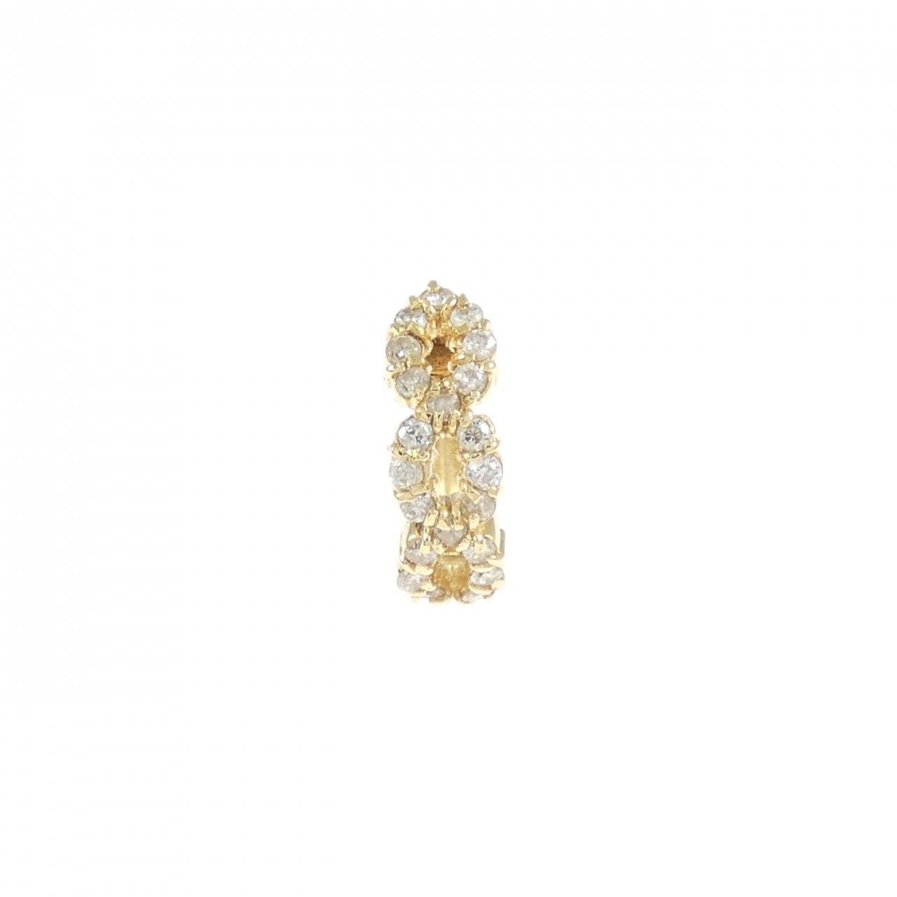 K18YG ダイヤモンド ピアス 0.15CT 片耳