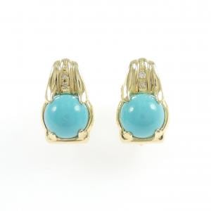 K18YG ターコイズ イヤリング
