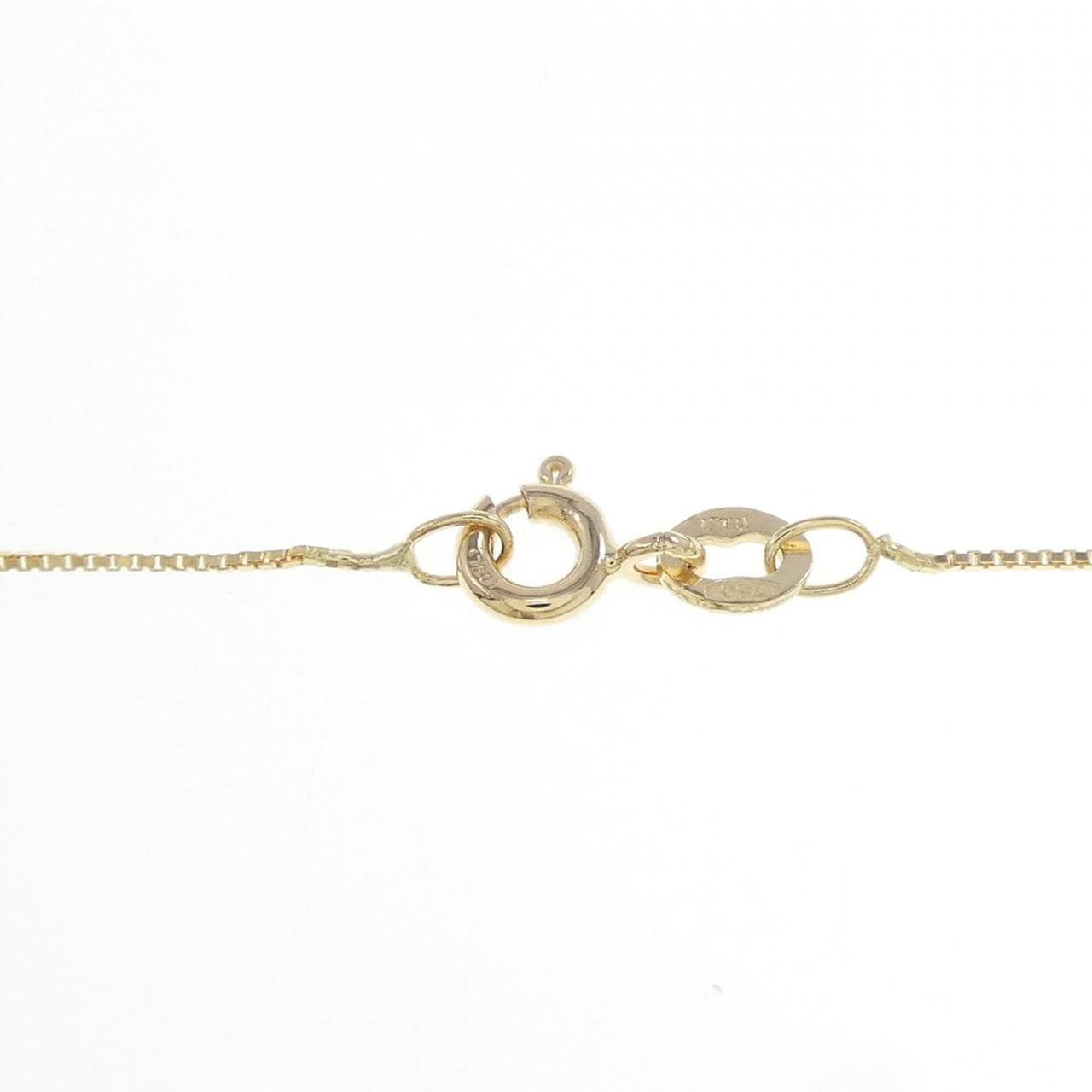 K18YG/750YG スター ダイヤモンド ネックレス 0.05CT