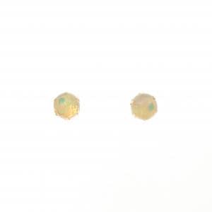 K18YG オパール ピアス 0.6CT