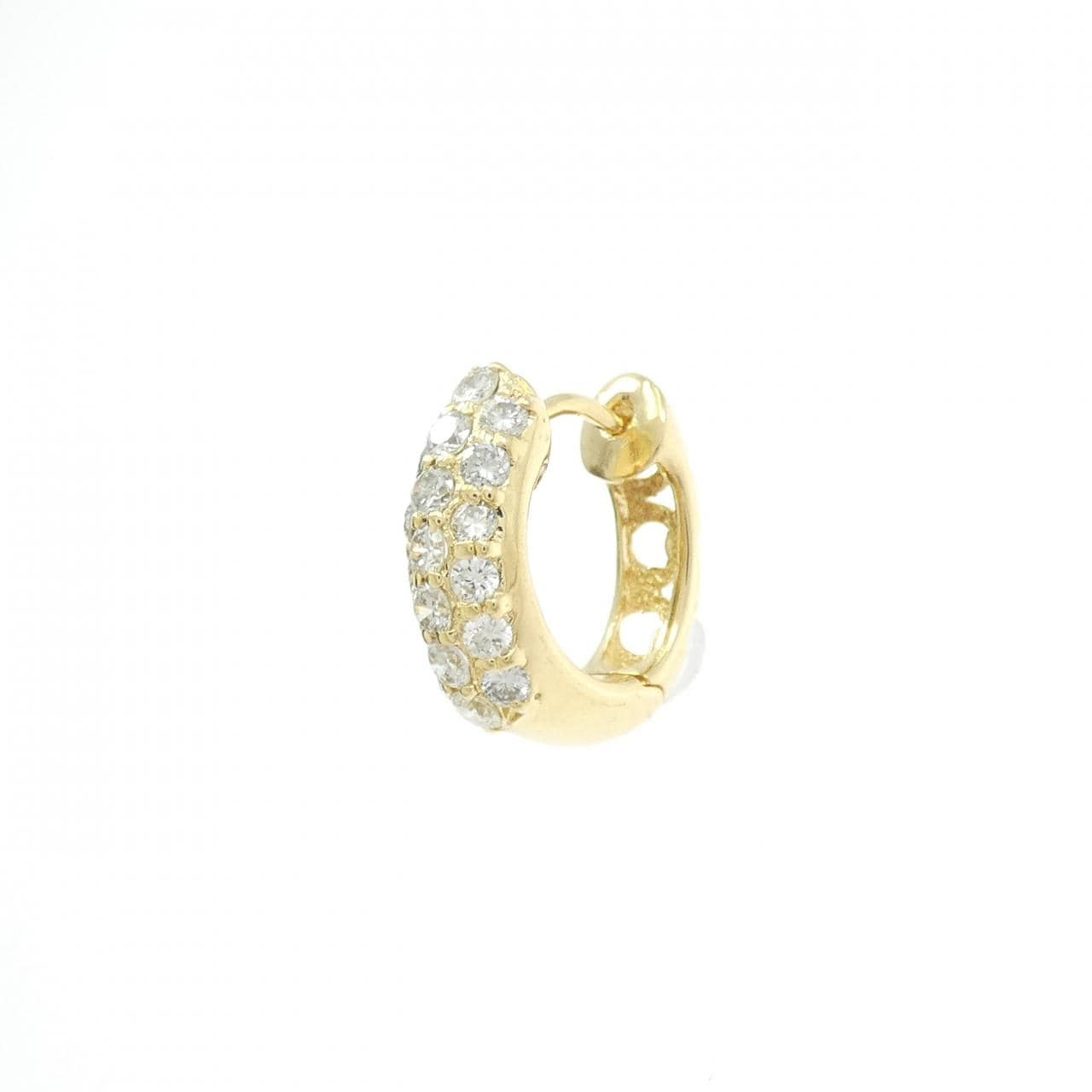 K18YG ダイヤモンド ピアス 0.50CT 片耳
