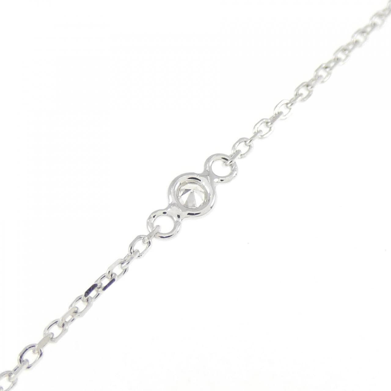 K18WG ダイヤモンド ネックレス 0.10CT