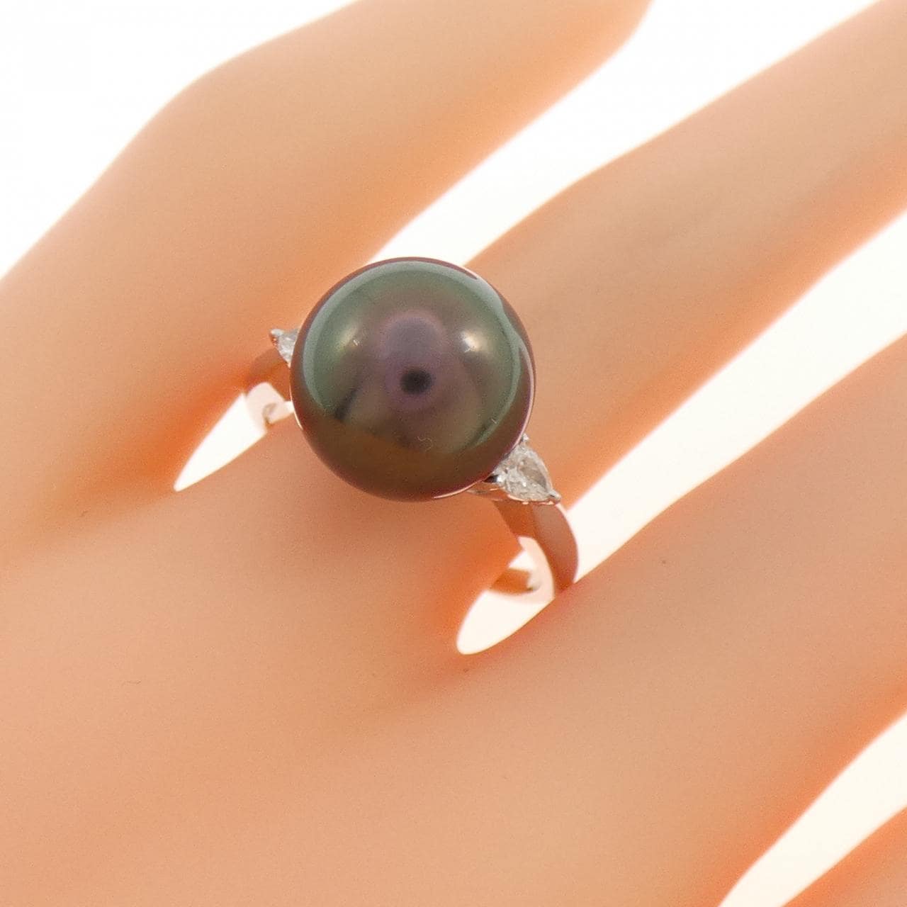 PT900 黒蝶パール リング 11mm