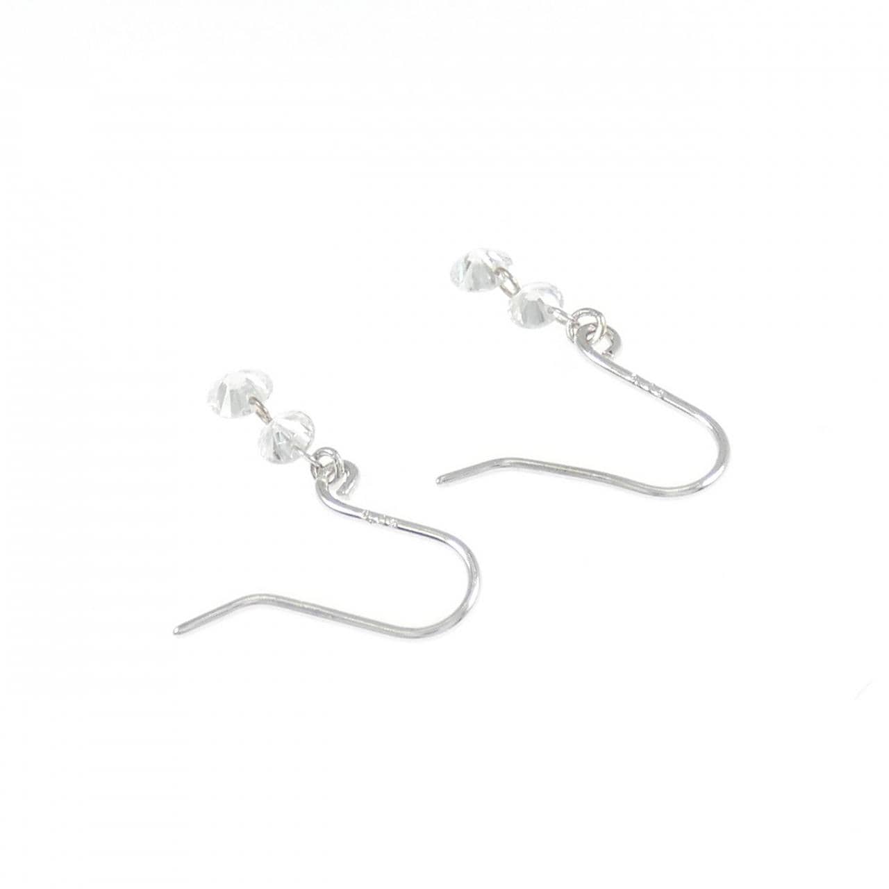 K18WG ダイヤモンド ピアス 0.50CT