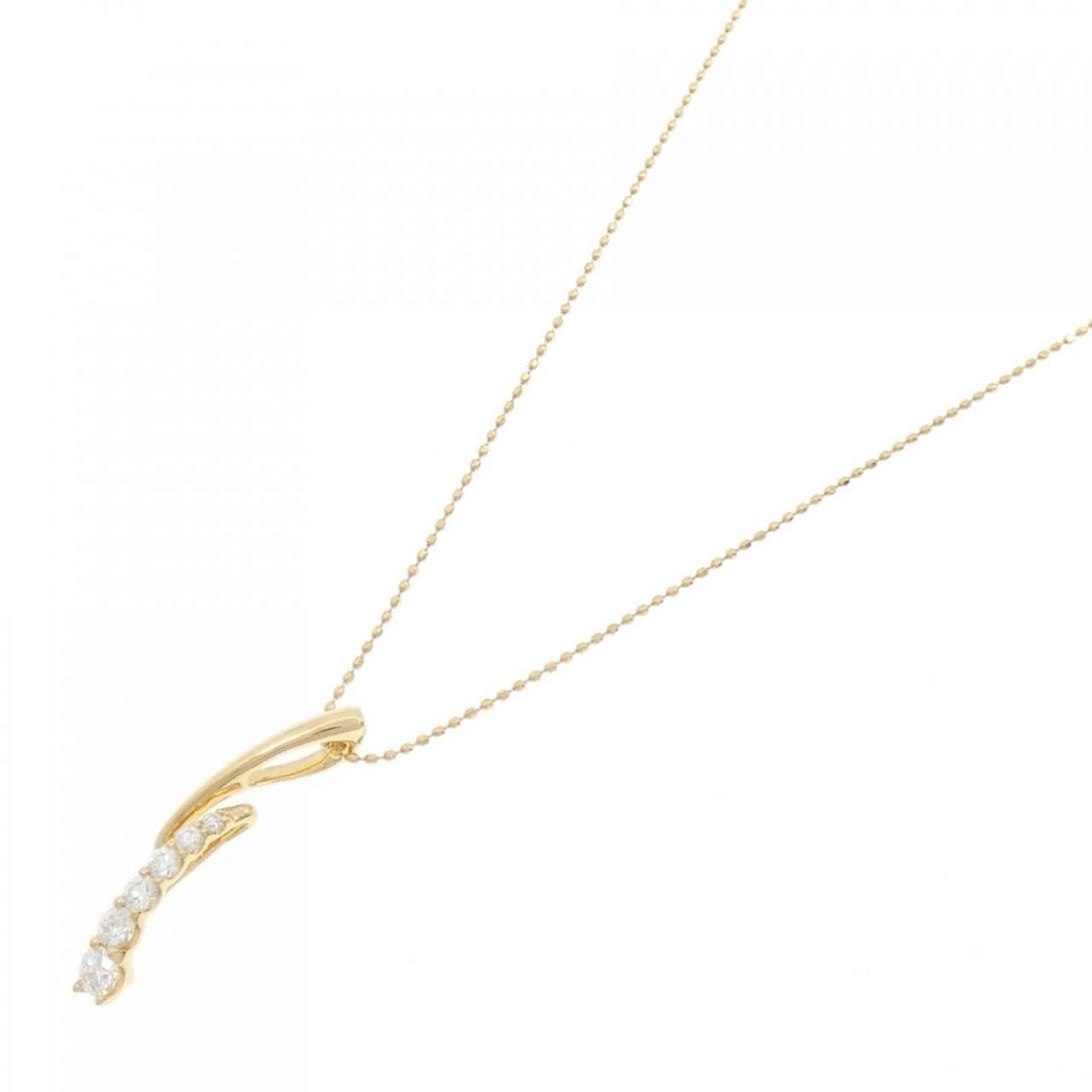 K18YG ダイヤモンド ネックレス 0.36CT