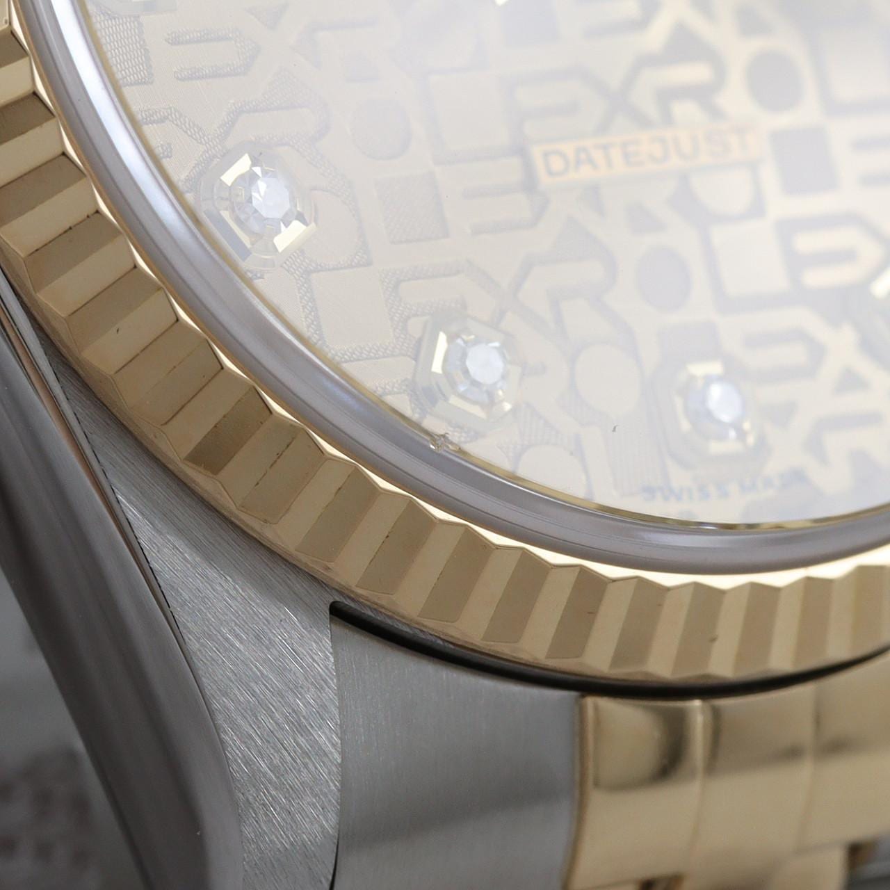 ロレックス デイトジャスト 16233G SSxYG 自動巻 K番