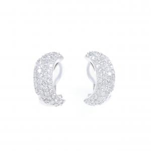 K18WG パヴェ ダイヤモンド ピアス/イヤリング 1.00CT