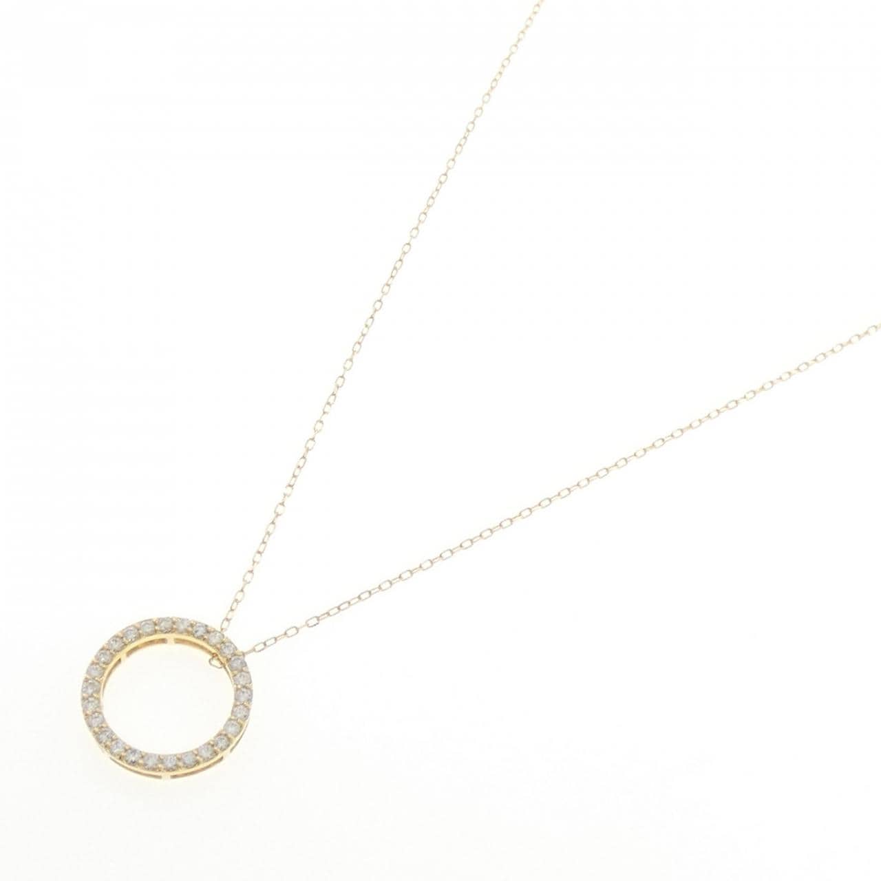 K18YG ダイヤモンド ネックレス 0.45CT