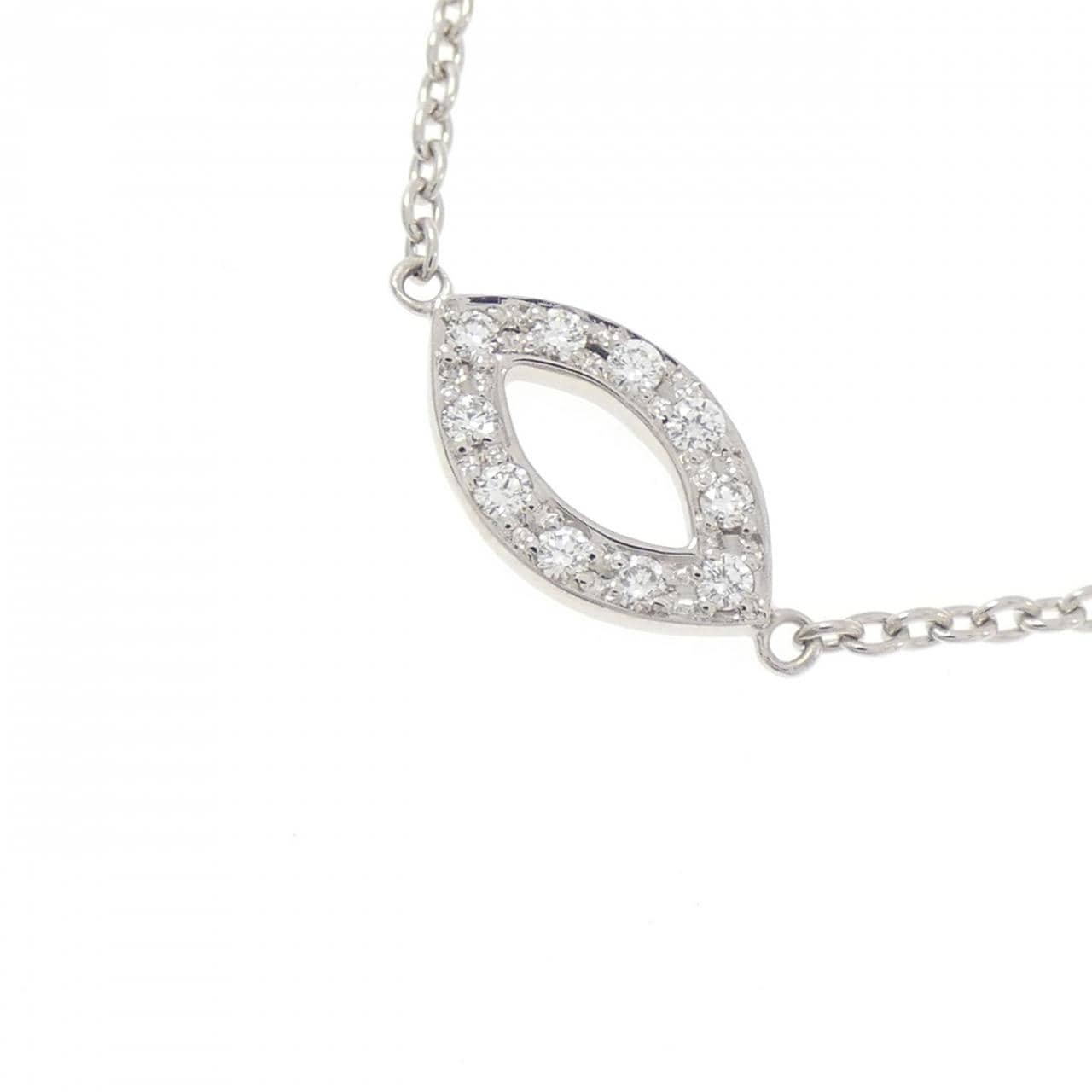 K18WG ダイヤモンド ネックレス 0.27CT