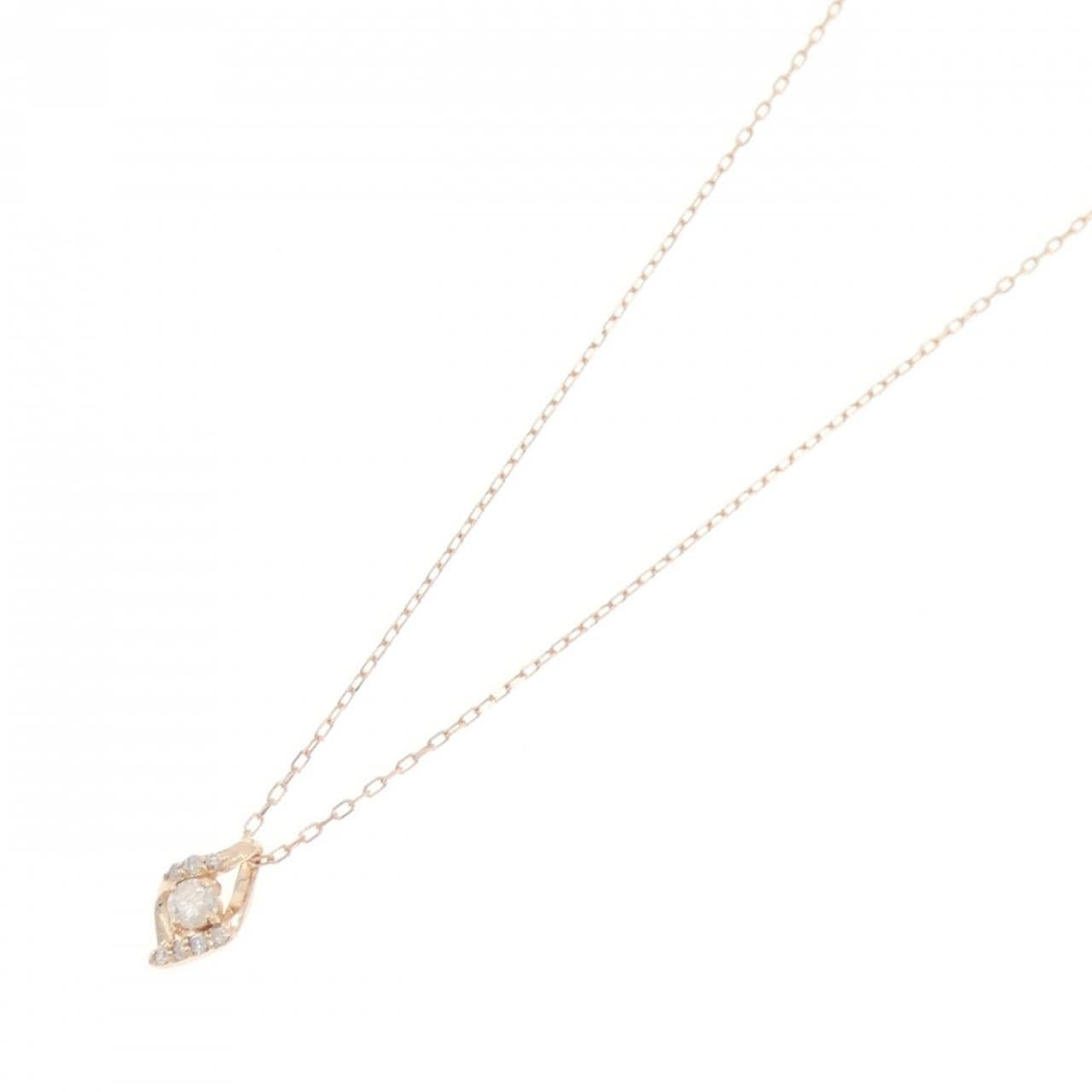 K10PG ダイヤモンド ネックレス 0.10CT