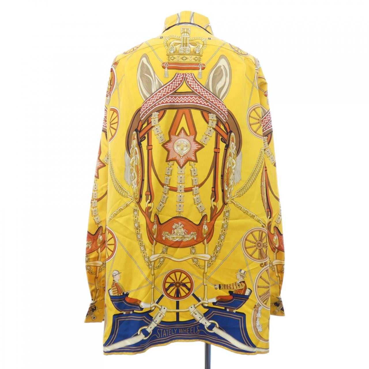 エルメス HERMES STATELY WHEES SUR MESURE ツイルレーヌ. シャツ