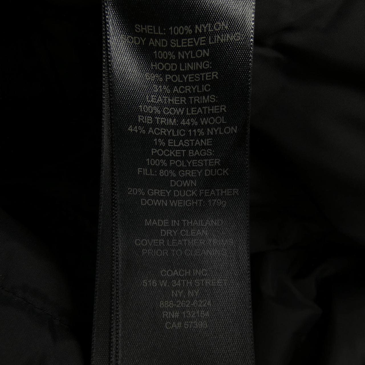 コーチ COACH ダウンコート