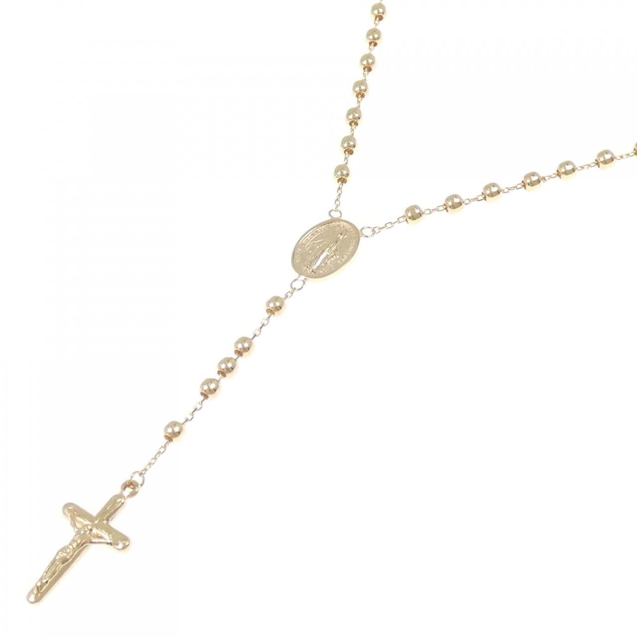 K18YG クロス ネックレス