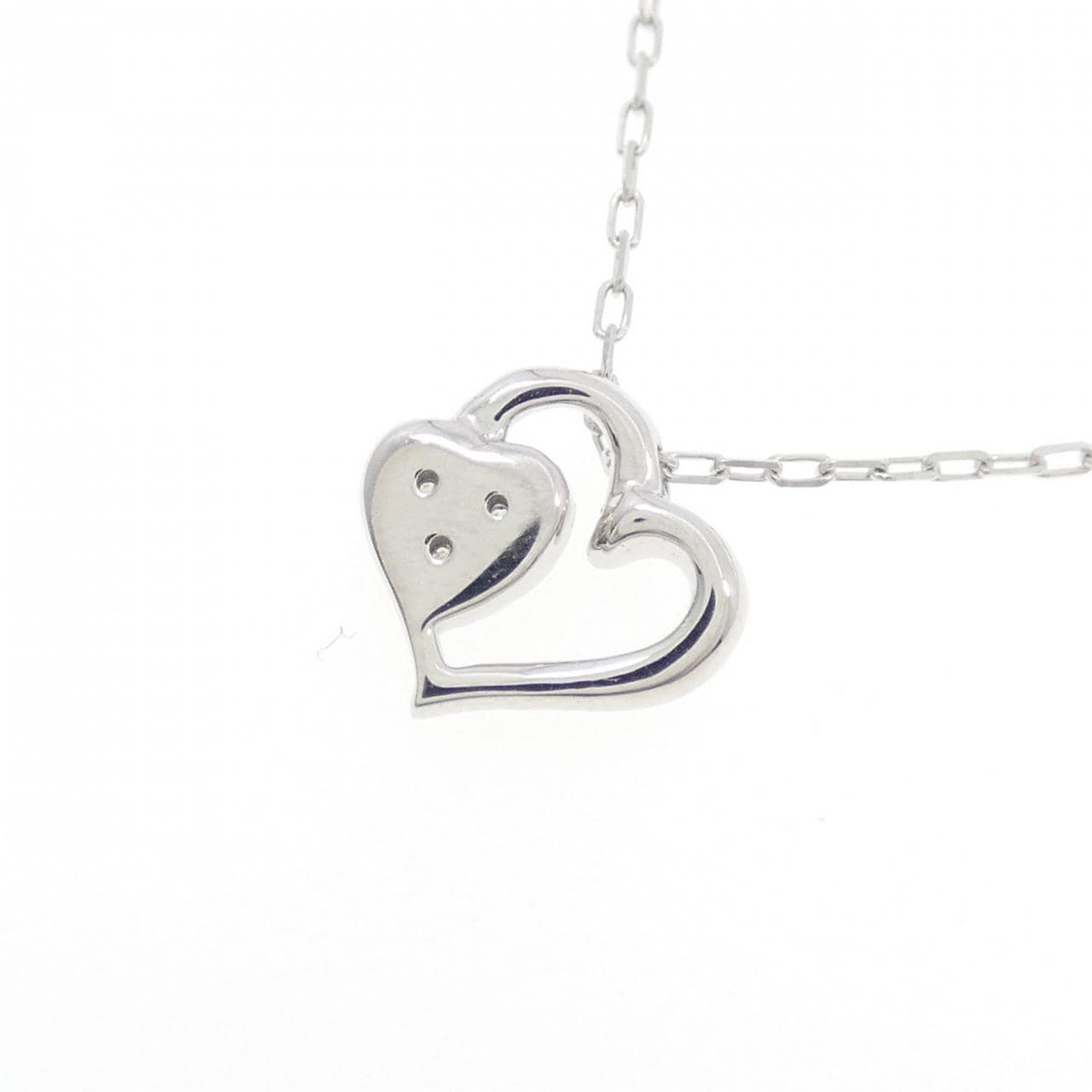 4゜C ハート ダイヤモンド ネックレス