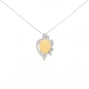 K18WG オパール ネックレス 2.74CT