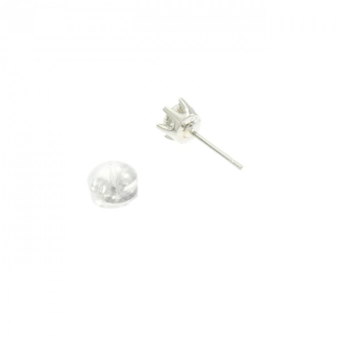 PT900 ソリティア ダイヤモンド ピアス 0.25CT 片耳