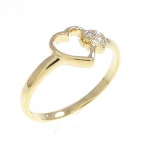 K18YG ハート ダイヤモンド リング 0.05CT