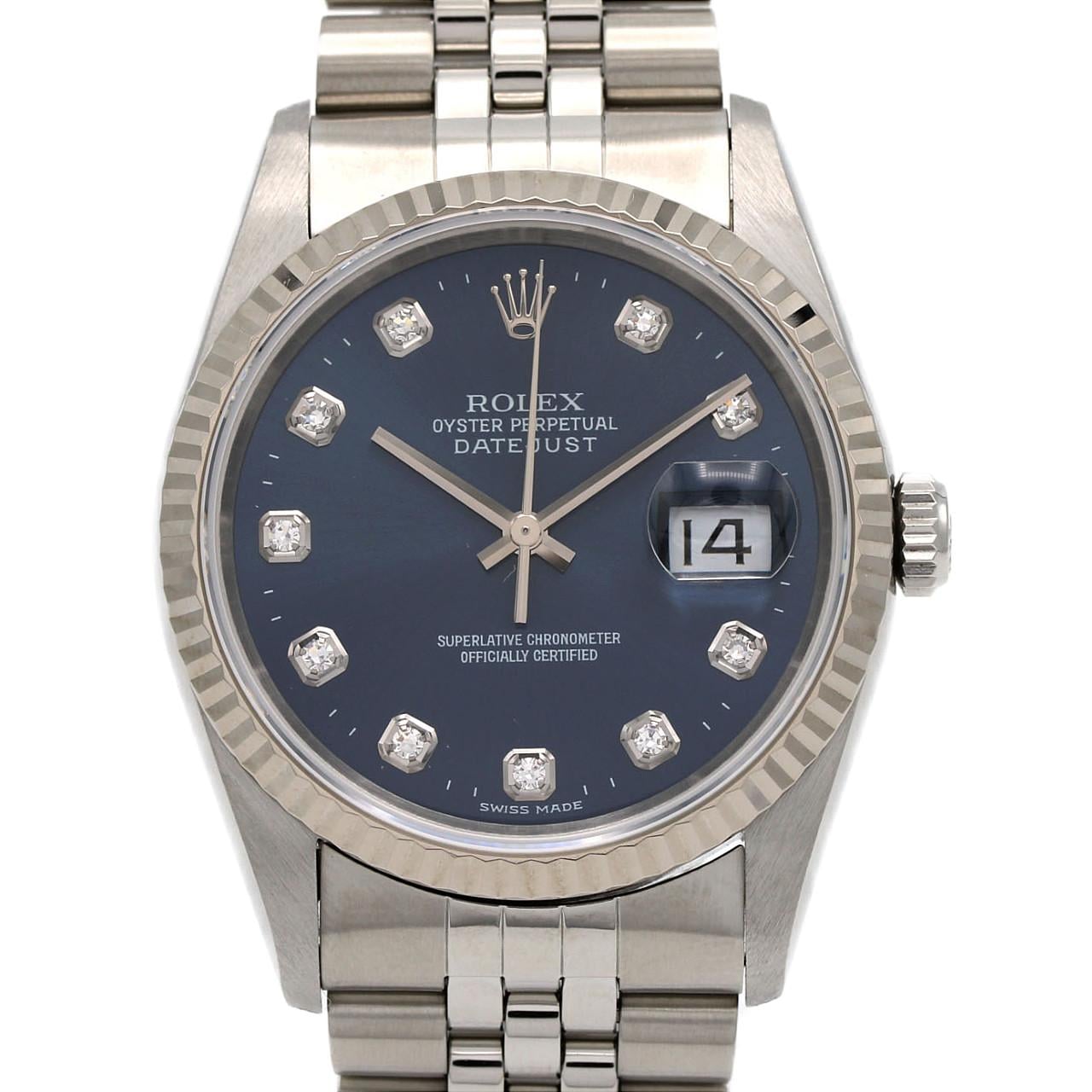 ロレックス デイトジャスト 16234G SSxWG 自動巻 T番