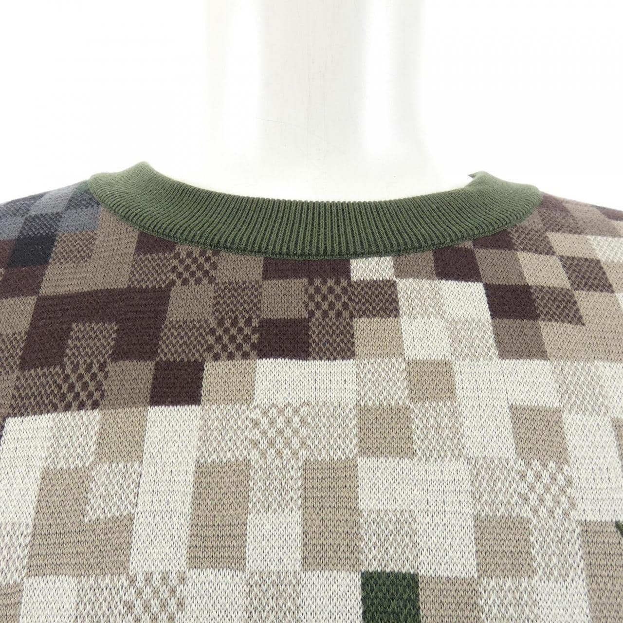 ルイヴィトン LOUIS VUITTON ダモフラージュコットンプルオーバー HQN72WAUR ニット