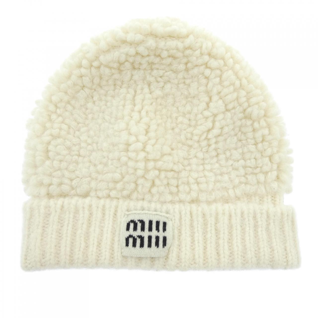 ミュウミュウ MIU MIU 5HC327 2CNN ニットキャップ